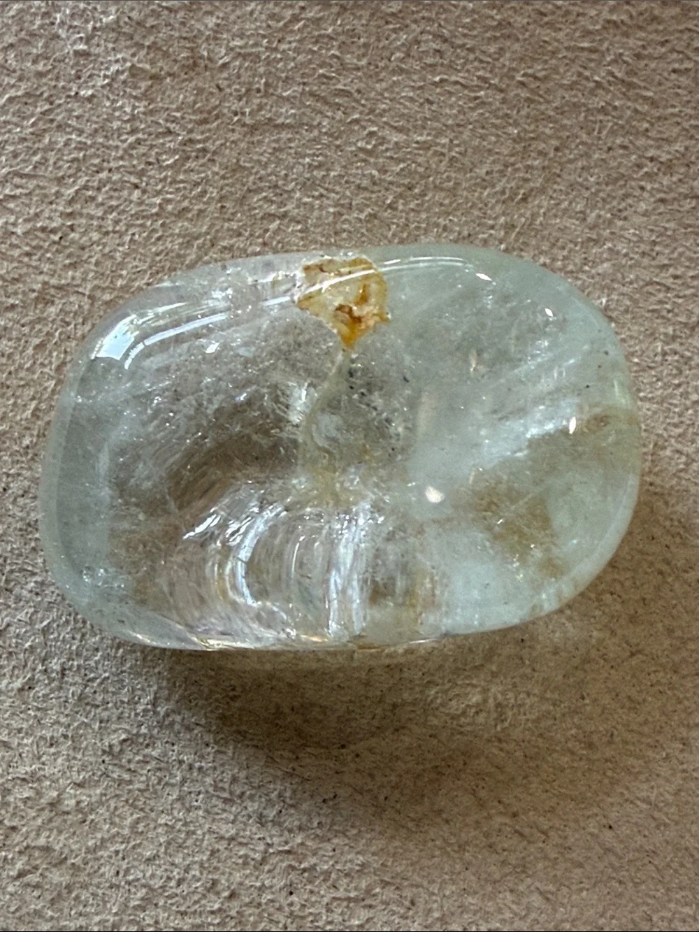 Clear Topaz Palm Stone!